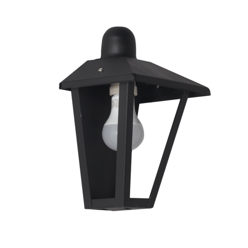 [FERF-124N/T] Farol colonial de pared 3 caras (H: 260 mm.) NEGRO TEXT