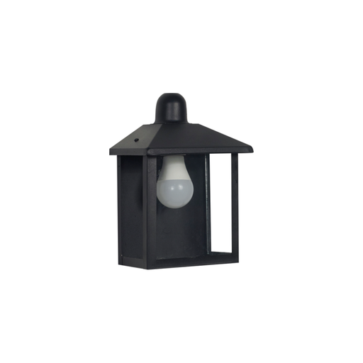 [FERF-146N/T] Farol de hierro colonial sin reja (H: 275 mm.) NEGRO TEXT