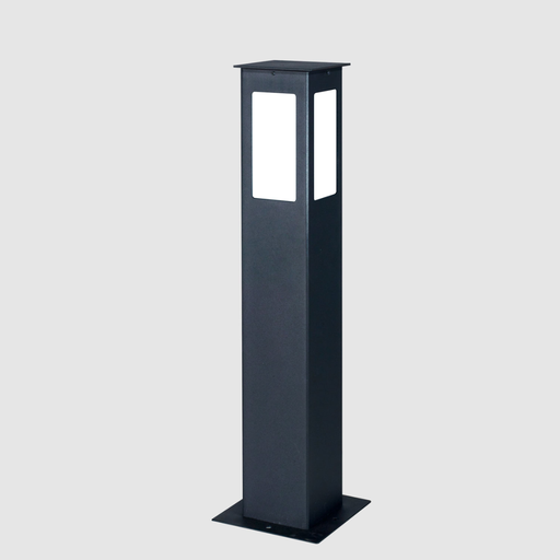 [FERFJ-100/60/NT] Farola "GARDEN" de hierro (H:600 mm.) NEGRO TEXT