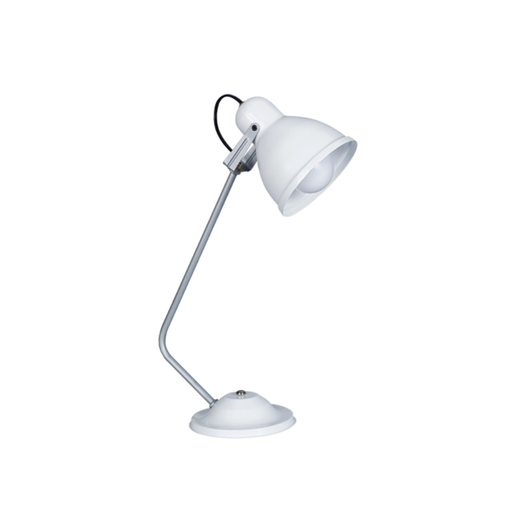 [FERL-122BLA] Lámpara de escritorio c/capuchón de chapa BLANCO