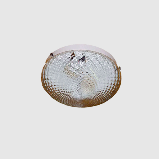 [FERP-152BLA] Plafón "BOINA" Ø 15 cm. veneciana c/base blanca BLANCO