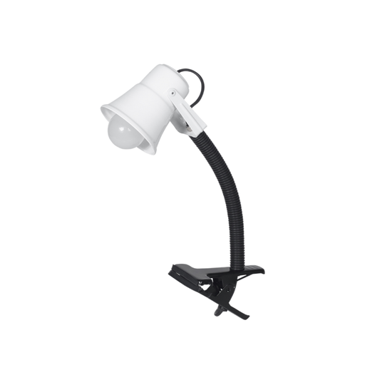 [FERPI-121BLA] Pinza Spot con flexible y capuchón de chapa curvo BLANCO