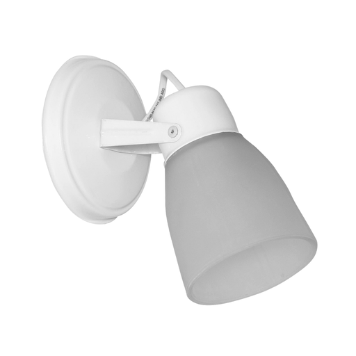[FERS-110BLA/G] Spot de 1 luz "GARRA" con tulipa satinada BLANCO