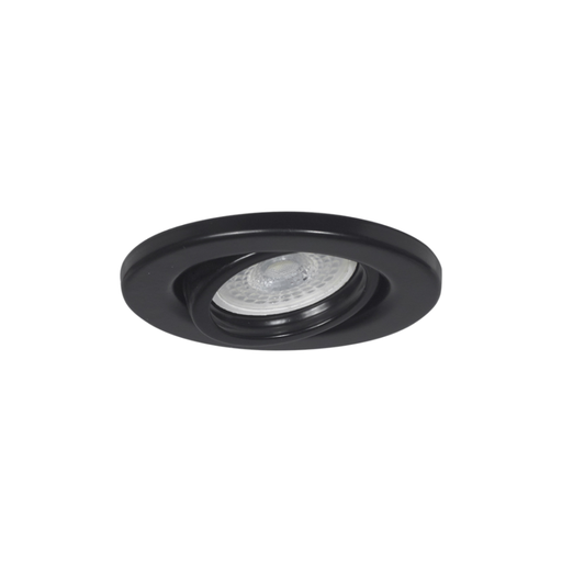 [FERSE-113NEG] Spot de embutir Ø 105 mm. c/portalamp GZ-10 NEGRO BRILLOSO