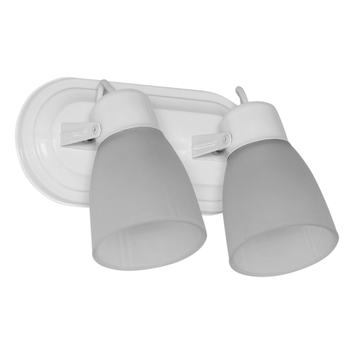 [FERSO-210BLA/G] Spot oval de 2 luces "GARRA" con tulipa satinada BLANCO