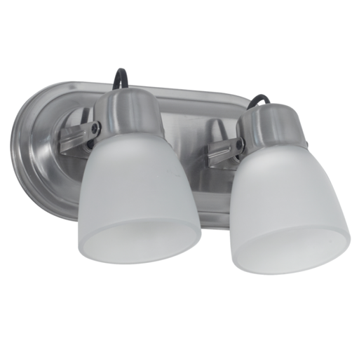 [FERSO-210PLA/A] Spot oval de 2 luces "ALBA" con tulipa satinada PLATIL