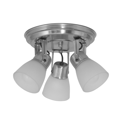 [FERSR-310PLA/A] Spot redondo de 3 luces "ALBA" c/tulipa satinada PLATIL