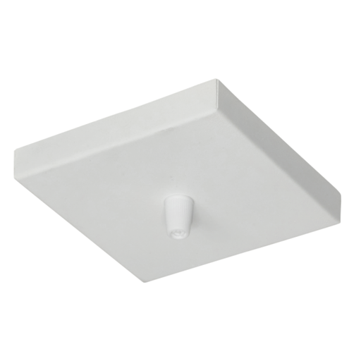 [FERX-26B/T] Florón p/colgante de 1 luz sin cable(115x115x16mm) BLANCO TEXTURADO