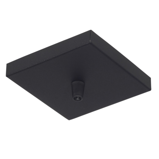 [FERX-26N/T] Florón p/colgante de 1 luz sin cable(115x115x16mm) NEGRO TEXT