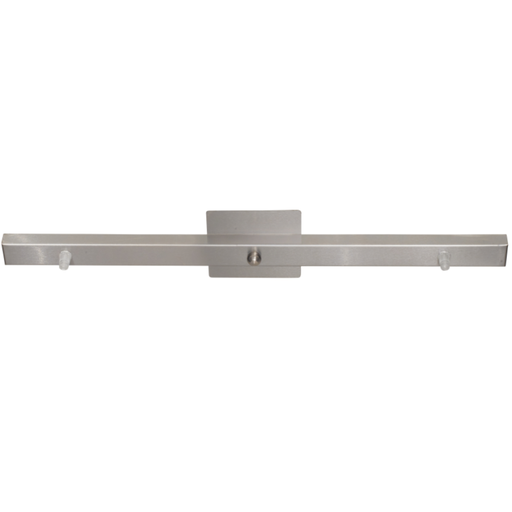 [FERX-27ACE] Regleta p/colgante de 2 luces s/cable(586x35x17mm) ACERO