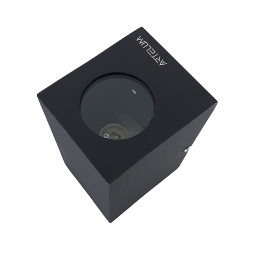 [ART42060] Unidireccional NICO II GU10  de aplicar en pared apto para intemperie. Cuerpo construido en chapa de acero galvanizado. Difusor de vidrio. 