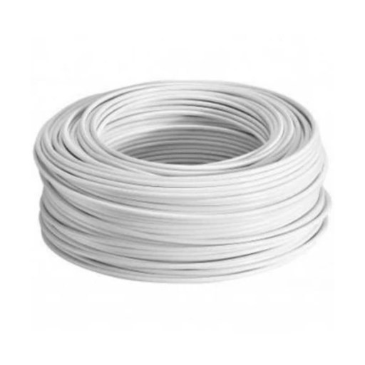 [ARGAABLBO] Redondo con Alma de Acero 2 x 0,5mm Blanco