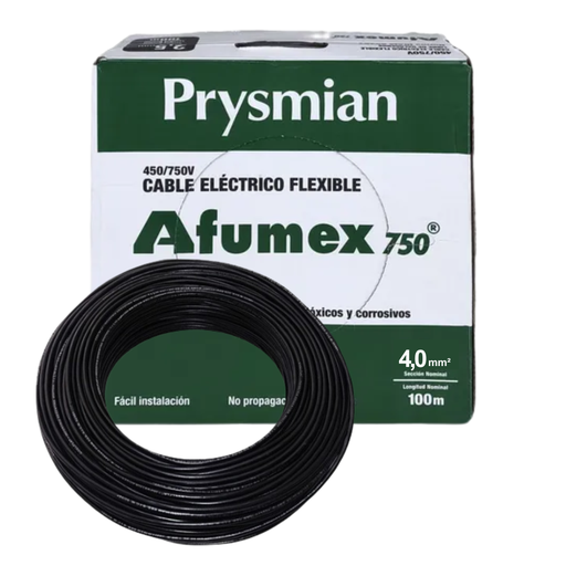 [PRY20228451] Cable unipolar LH 4 mm² Negro Prysmian