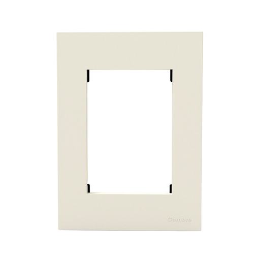 [CAM4998] TAPA Y DISTANCIADOR BAUHAUS BLANCA SIN RIBETE