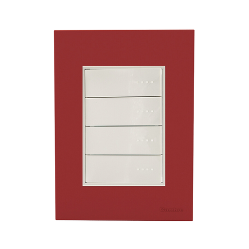 [CAM4954] TAPA Y DISTANCIADOR BAUHAUS ROJO