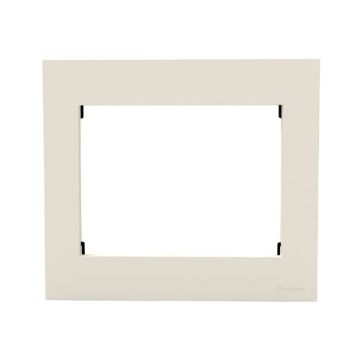 [CAM4973] TAPA Y DISTANCIADOR BAUHAUS 8 MODULOS BLANCA