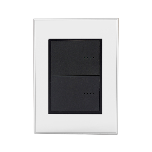 [CAM4962] TAPA Y DISTANCIADOR BAUHAUS VIDRIO BLANCO