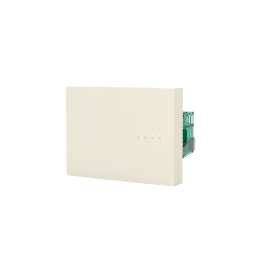 [CAM6020] MODULO PUNTO, TECLA DOBLE, BAUHAUS - BLANCA