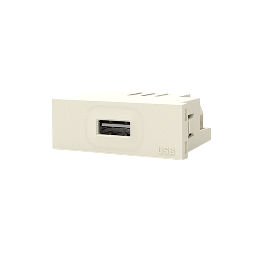 [CAM6957] MODULO CARGADOR USB 220v BLANCO - BLANCA