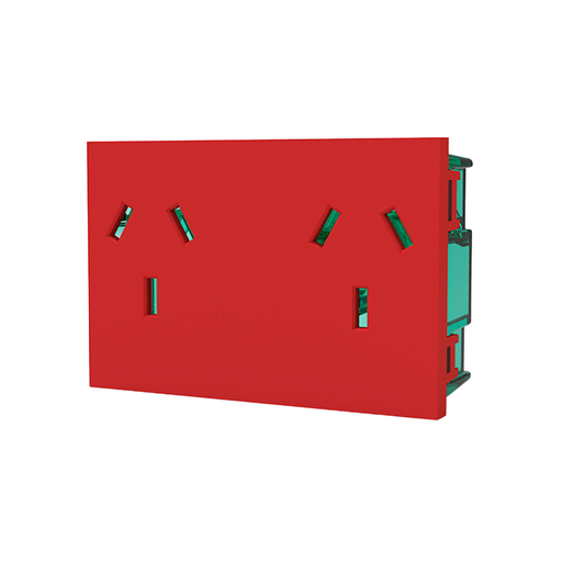 [CAM7697] MOD.TOMA DOBLE C/T.P/ENERG.ESTAB.SIN DERIV. - EASYFIT - ROJOS