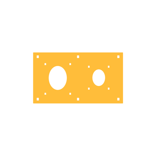 [CAM5254] PLACA PORTANTE PARA CBOX AMARILLA