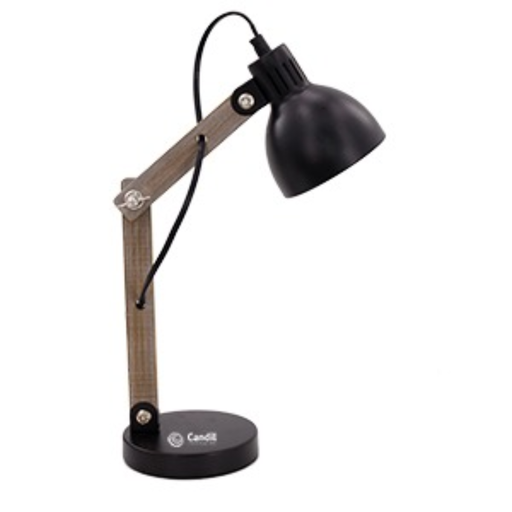 [CANDL70518 NG] LÁMPARA DE ESCRITORIO E14 W: 12cm
H: 37,5cm
D: 12cm  