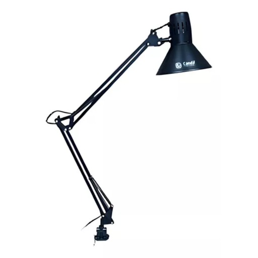 [CAN1794/NG] LÁMPARA DE ESCRITORIO E27 W: 16,5cm
H: 35,4cm
D: 40cm  NEGRO