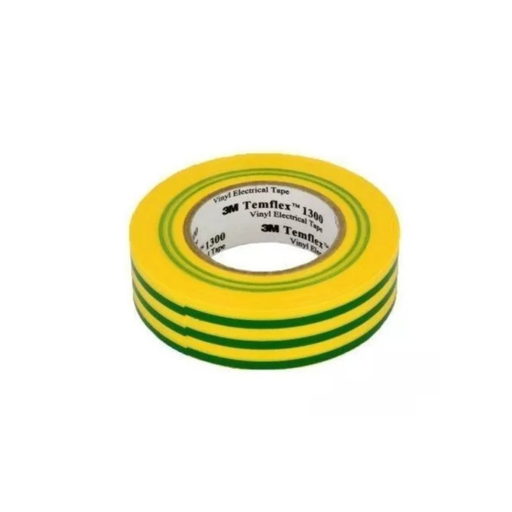 [MMM56728] Cinta Aislante 3M Temflex 1550 Verde/Amarilla 18 mm. x 20 m.