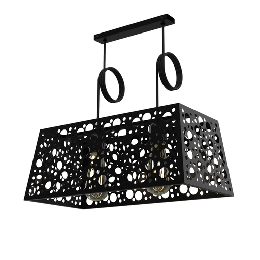 [SPLHOLE02-NE] HOLE02. COLGANTE CHAPA NEGRO PIRAMIDE. 1 LUZ