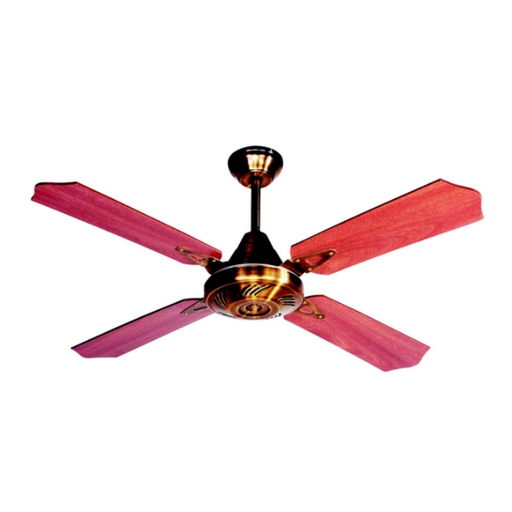 [EMI423] Ventilador de techo de cuatro palas cedro o roble 1200 mm. (Bronce viejo)