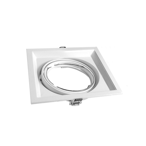 [CORAECAR-X1-MB] CARDANICO AR111 MACROLED DE EMBUTIR X1 MARCO BLANCO