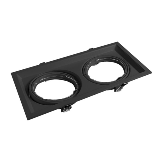 [CORAECAR-X2-MN] Spot para embutir 2 AR111 Macroled negro