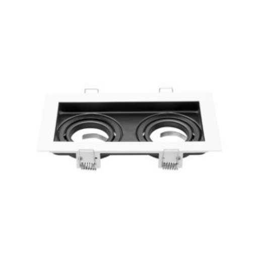 [CORAED-X2-MB] Spot para embutir 2 dicro Macroled blanco