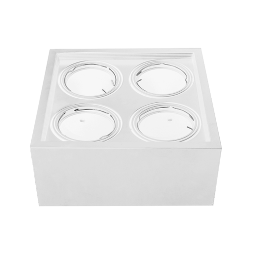 [CORAPCAR-X4-CB] PLAFON CARDANICO AR111 X4 BLANCO