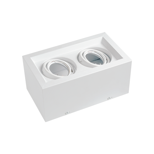 [CORAPCD-X2-CB] Spot plafon para 2 dicro Macroled blanco