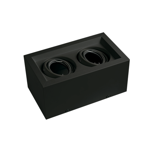 [CORAPCD-X2-CN] Spot plafon para 2 dicro Macroled negro