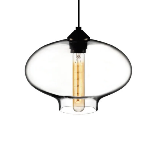 [CIE15040] AGRADO - COLGANTE 1 LUZ E27 CRISTAL TRANSPARENTE