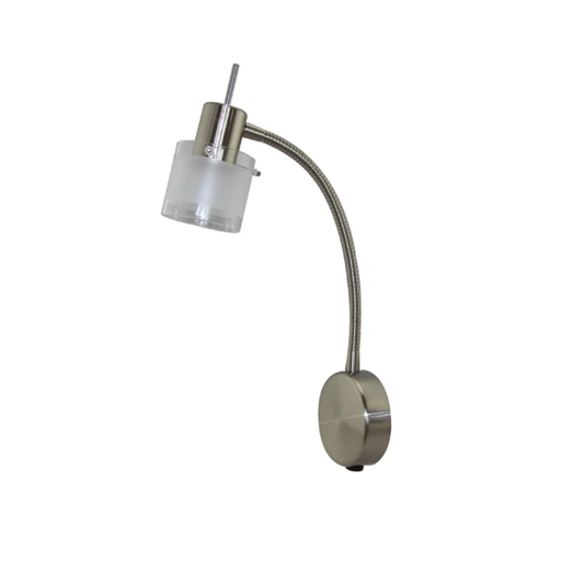 [CIE5003/APC] CUBA CABECERA - APLIQUE CABECERA REGULABLE DE 1 LUZ GU10 NIQUEL MATE