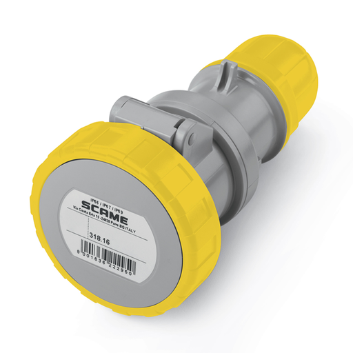 [SCA318.1640] Acople Ip67 2P+T 16A 110V 4H Optima