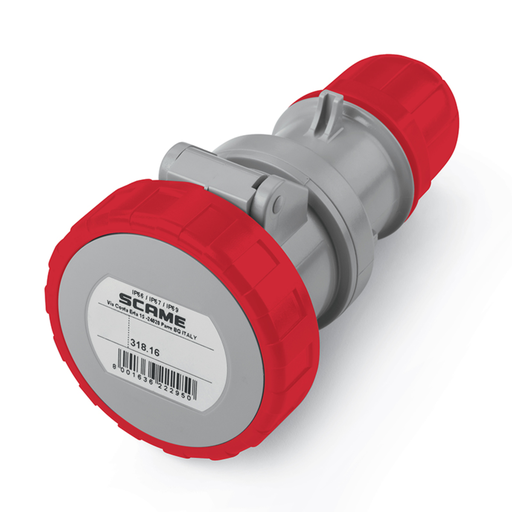 [SCA318.1646] Acople Ip67 3P+T 16A 380V 6H Optima