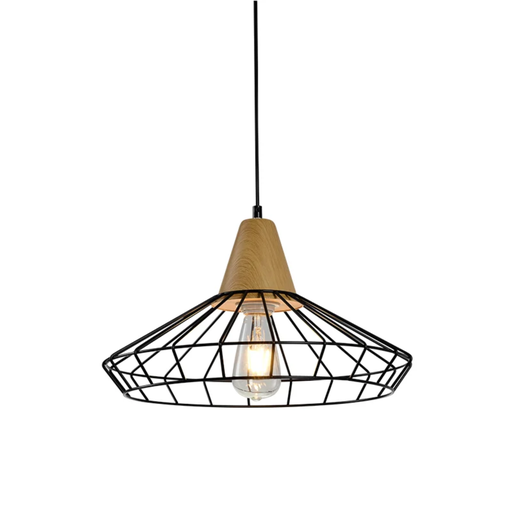 [CIE19061] ODIN - COLGANTE DE UNA LUZ E27 MADERA