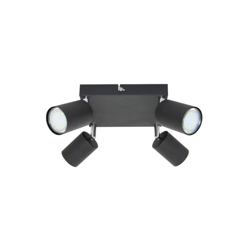 [CIE5000/04/NE] SUR IV - APLIQUE 4 LUCES GU10 NEGRO