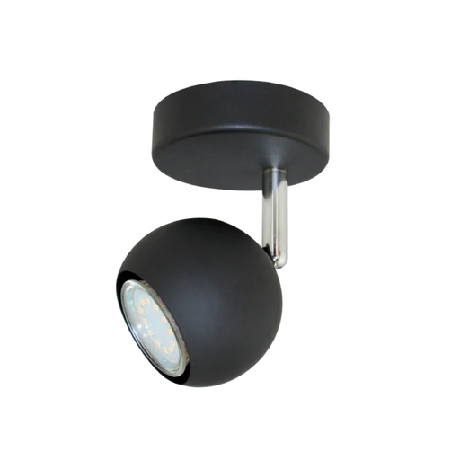 [CIE5001/NE/01] VENUS I - APLIQUE 1 LUZ BOCHA GU10 NEGRO