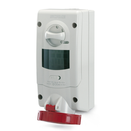 [SCA563.3286] Base de Bloqueo 32A 3P+T 6h 380-415V 60Hz 50Hz Bornes con tornillo Con enclavamiento mecánico Advance 2