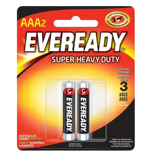 [ENR922349] Pila Carbón AAA 1212 Blister x 2