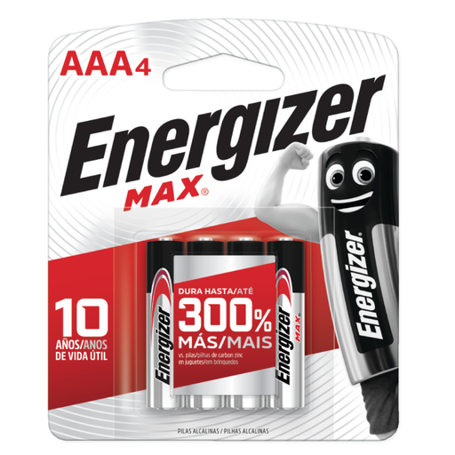 [ENR922674] Pila Alcalina Energizer AAA E92 Blister x 4