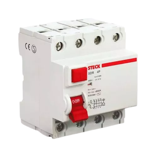 [STESDR4100003] INTERRUPTOR DIFERENCIAL 4P 100A 30MA 400V