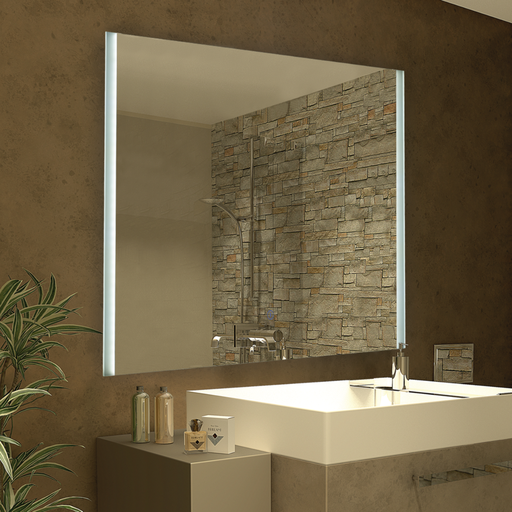 [DABESPEJO-2] Espejo con luz de led incorporada touch lineal en sus bordes 80 x 60cm