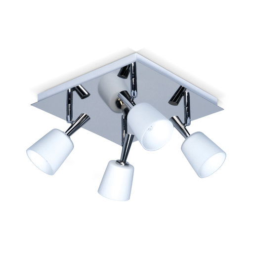 [RON1708CR] PLAFON 280mm 1 LUZ CROMO