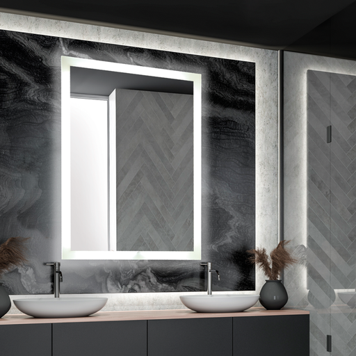 [DABEspejo-6] Espejo Rect./Vertical 60x80 cm, luz calida; touch, 24w